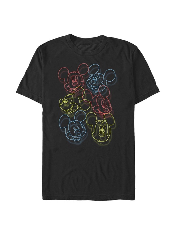 ZOOT.Fan Tricou negru Disney Neon Heads pentru bărbați