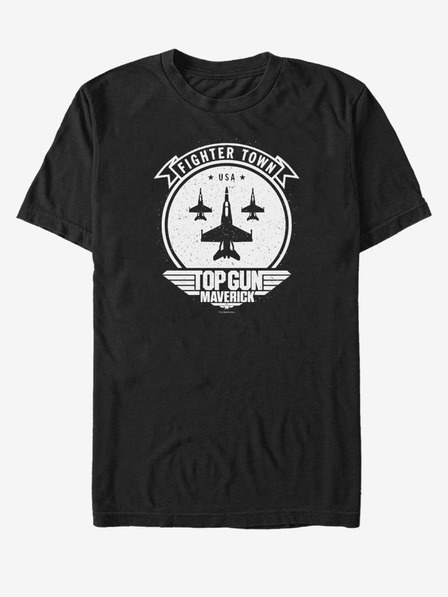 ZOOT.Fan Tricou unisex negru Paramount Fighter Town Solid