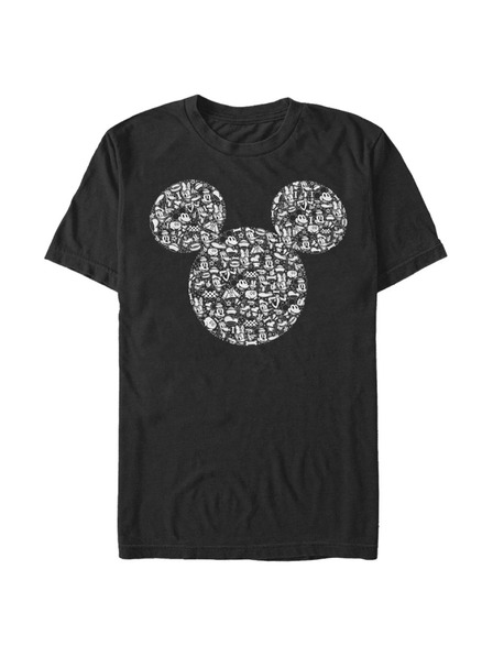 ZOOT.Fan Tricou negru pentru bărbați Disney Mickey Icons Fill