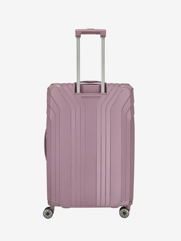Travelite Valiză roz pentru femei Travelite Elvaa 4w L Rosé