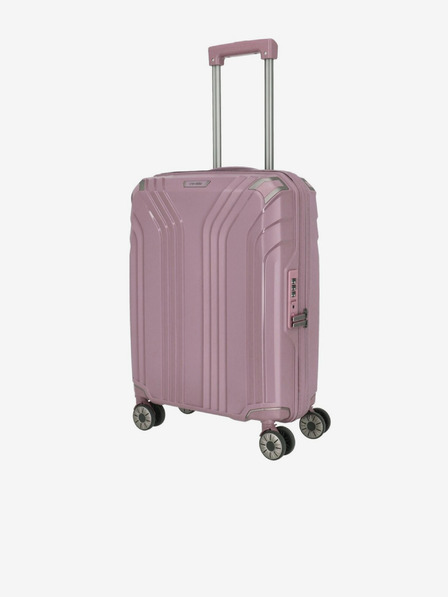 Travelite Valiză roz pentru femei Travelite Elvaa 4w S Rosé