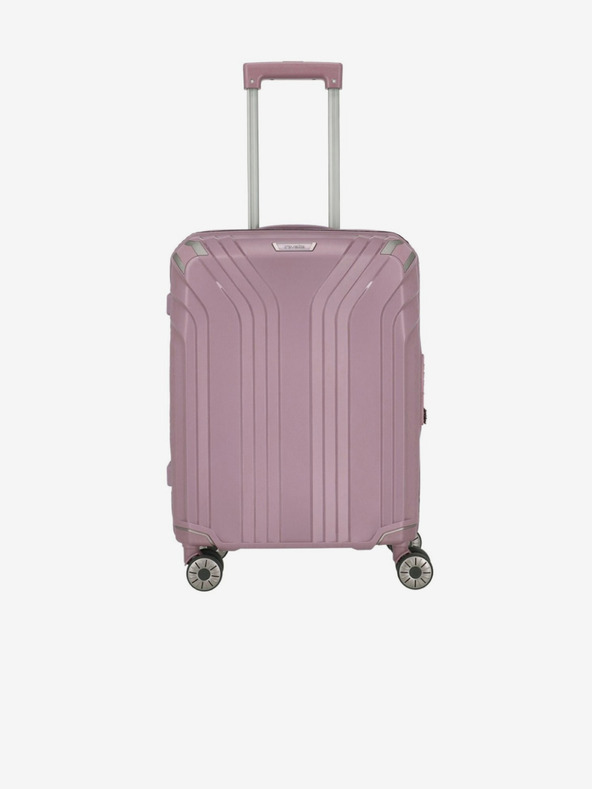 Travelite Valiză roz pentru femei Travelite Elvaa 4w S Rosé