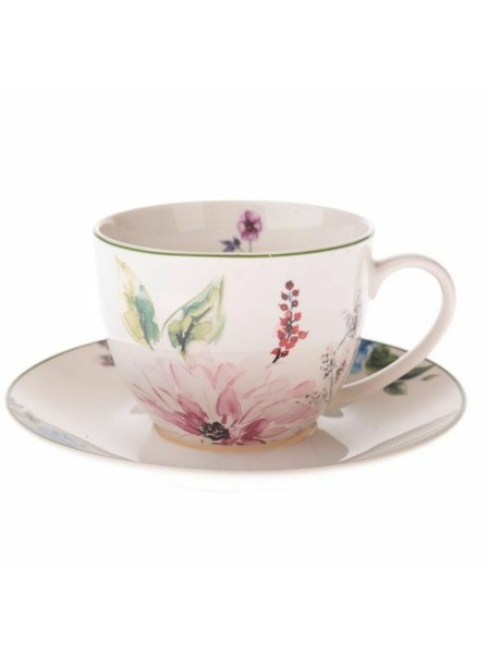 Casa de Engel Ceașcă cu farfurioară din porțelan, 260ml, 6/36