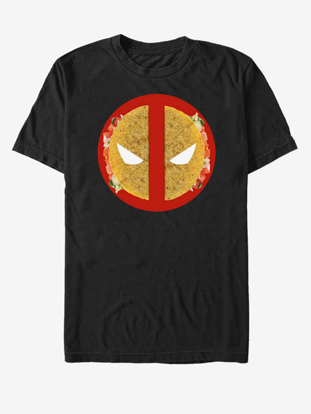 ZOOT.Fan Tricou negru unisex Marvel Deadpool Taco Face