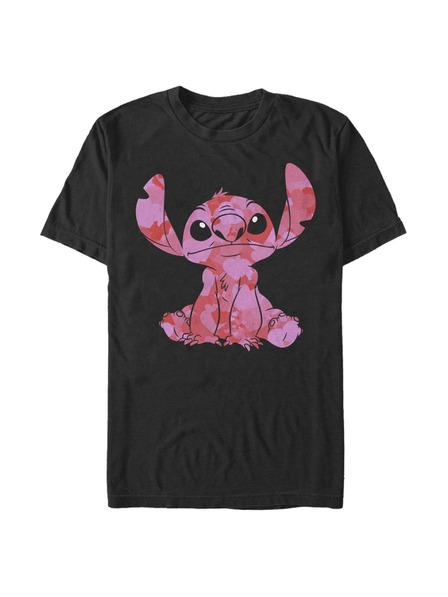 ZOOT.Fan Tricou negru pentru bărbați Disney Classics Stitch Heart Fill