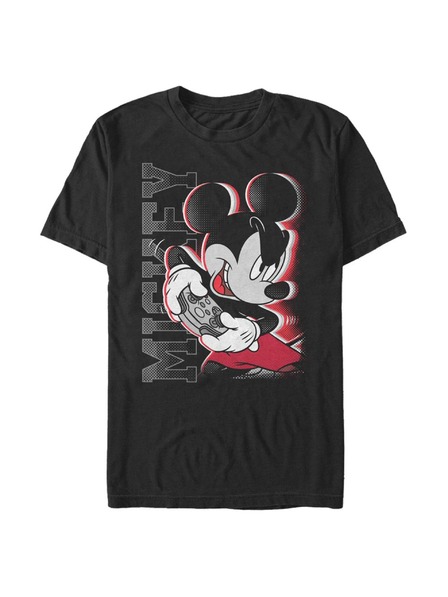 ZOOT.Fan Tricou negru Disney Classics Mickey Gamer pentru bărbați
