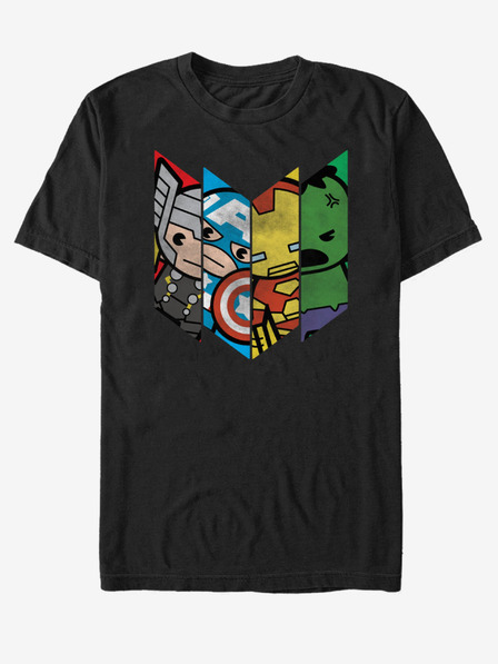 ZOOT.Fan Tricou unisex negru Marvel Chevron Avenge