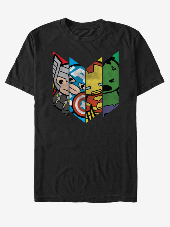 ZOOT.Fan Tricou unisex negru Marvel Chevron Avenge