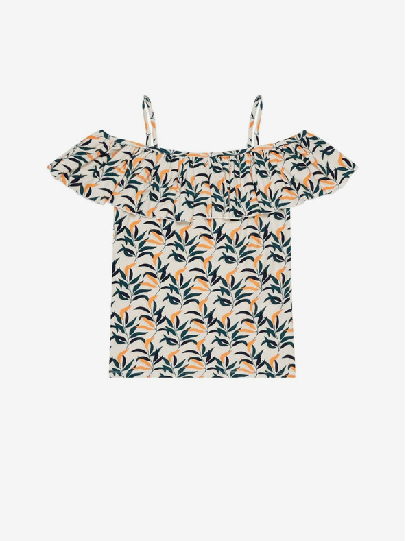 Moodo Bluză cu model pentru femei crem și verde Moodo