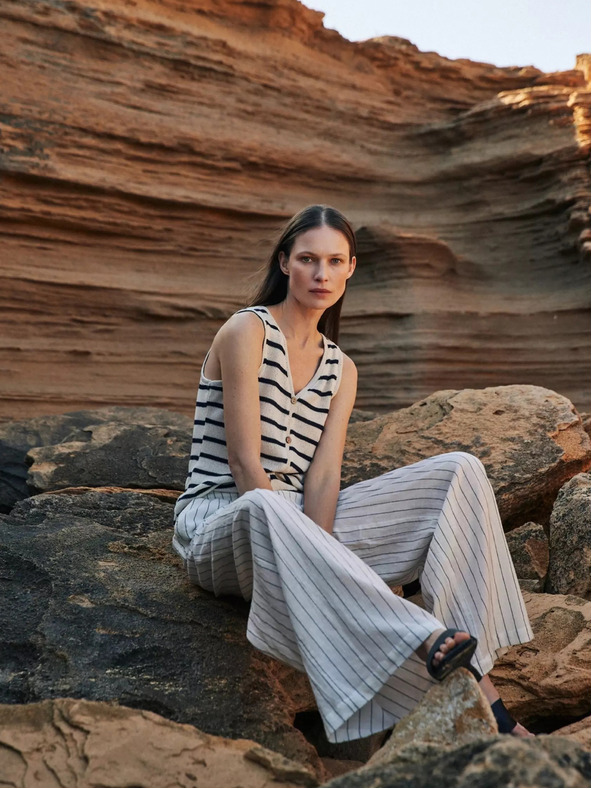 Moodo Tricou cu dungi pentru femei Moodo