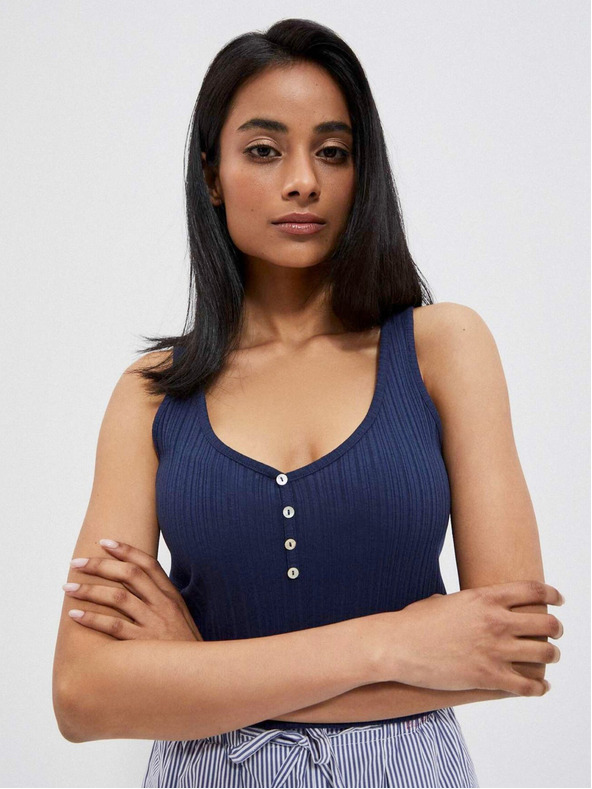 Moodo Bluză de damă albastru închis Moodo