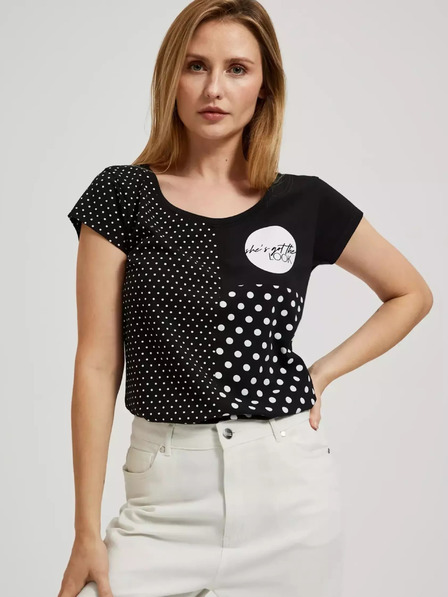 Moodo Tricou cu buline pentru femei Moodo