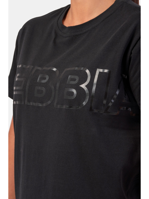 Nebbia Tricou cu logo invizibil NEBBIA 602 Negru Nebbia