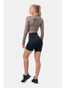 Nebbia Top sportiv HERO cu mâneci lungi 585 Mocha Nebbia