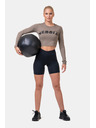 Nebbia Top sportiv HERO cu mâneci lungi 585 Mocha Nebbia