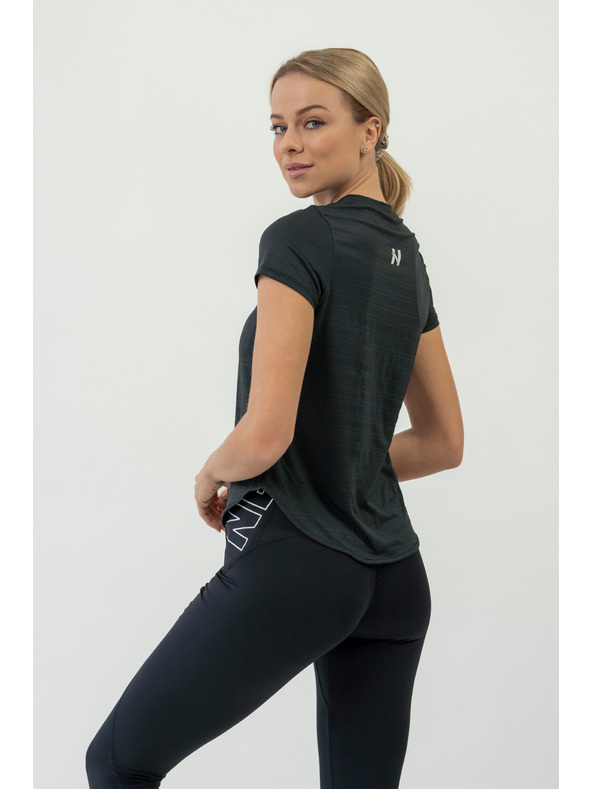 Nebbia Tricou FIT Activewear "Airy" cu logo reflectorizant 438 Nebbia