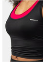 Nebbia Tricou sport cu decolteu slim-fit 422 Negru