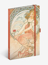 NOTIQUE NOTIQUE Notes Alfons Mucha - Pictură, aliniat, 13 x 21 cm