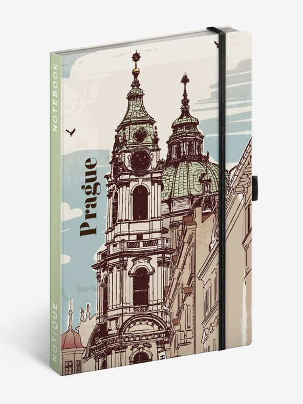NOTIQUE NOTIQUE Notes Praga, dublat, 13 x 21 cm
