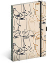 NOTIQUE NOTIQUE Notes Face, cu linii, 13 x 21 cm BAAGL