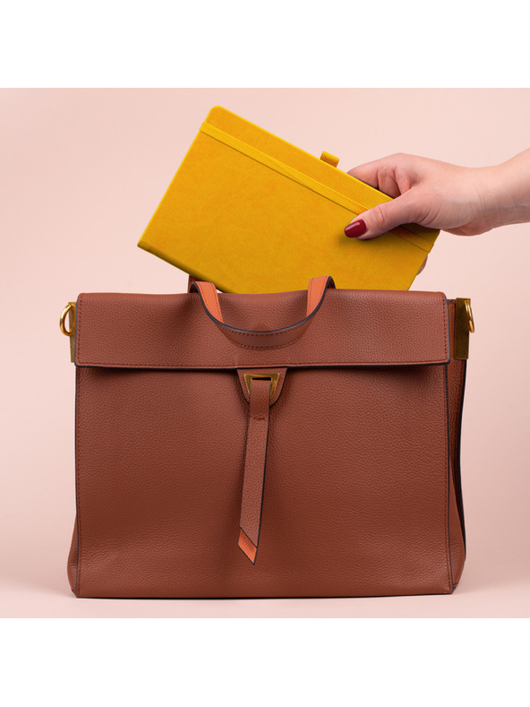 NOTIQUE NOTIQUE Notes Yellow, cu linie, 13 x 21 cm