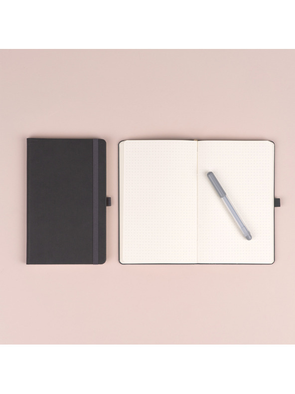 NOTIQUE NOTIQUE Notes Gri, punctat, 13 x 21 cm BAAGL