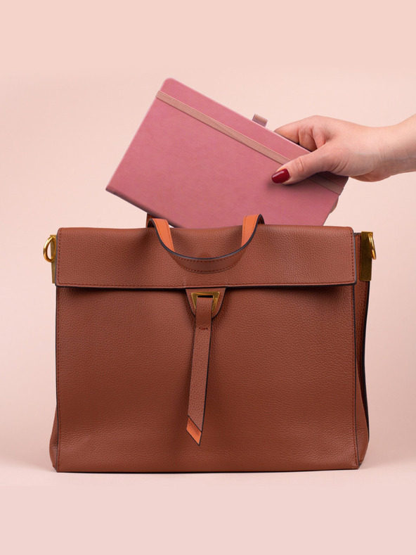 NOTIQUE NOTIQUE Notes Pink, căptușită, 13 x 21 cm