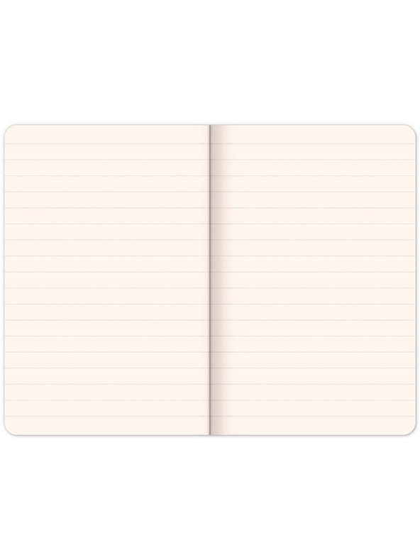 NOTIQUE NOTIQUE Notes Velvet Flamingo, căptușită, 13 x 21 cm BAAGL