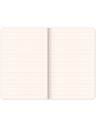 NOTIQUE NOTIQUE Notes Velvet Flamingo, căptușită, 13 x 21 cm BAAGL