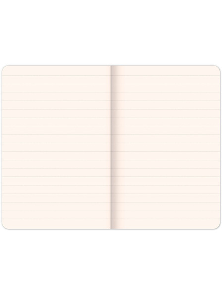 NOTIQUE NOTIQUE Notes Velvet Flamingo, căptușită, 13 x 21 cm BAAGL