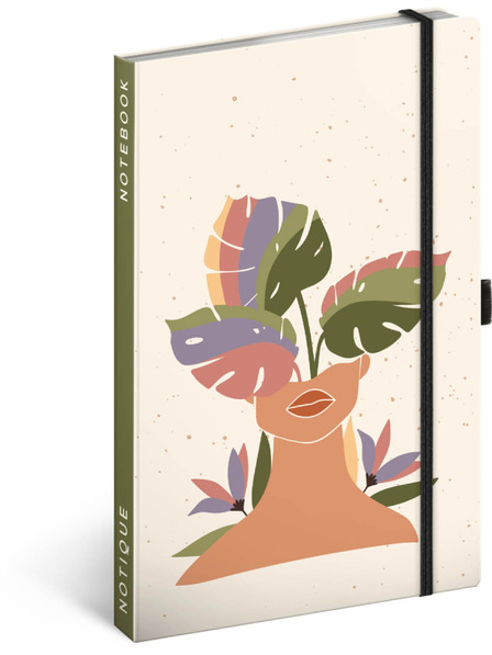 NOTIQUE NOTIQUE Notes Monstera, dublat, 13 x 21 cm BAAGL