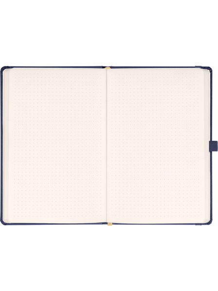 NOTIQUE NOTIQUE Notes Balacron, albastru închis, punctat, 15 x 21 cm