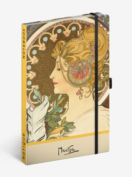 NOTIQUE NOTIQUE Notes Alfons Mucha - Pen, punctat, 13 x 21 cm