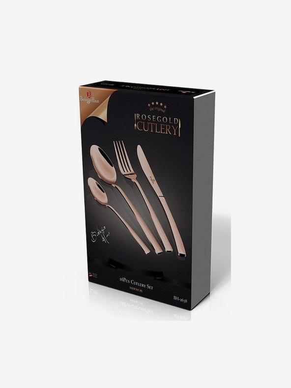 Berlingerhaus Set de tacâmuri 16 buc. inox oglindă Rosegold Metallic Line BERLINGERHAUS