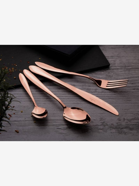 Berlingerhaus Set tacâmuri 24 buc oțel inoxidabil satinat Rosegold Metallic Line BERLINGERHAUS