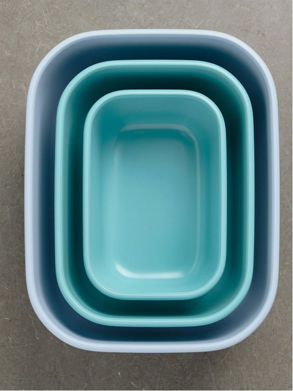 Mepal Set de trei castroane în culoare verde deschisă Mepal Cirqula Rectangular 500 +1000 +2000 ml