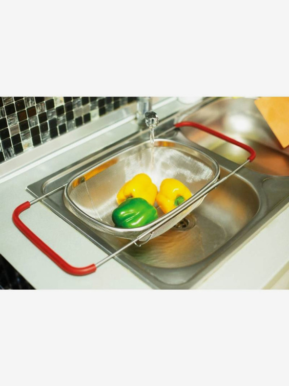 Berlingerhaus Strecurătoare din oțel inoxidabil cu mânere detașabile pentru chiuvetă BERLINGERHAUS Burgundy