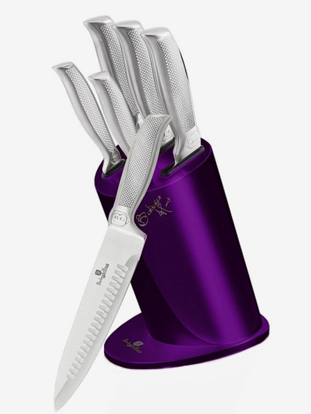 Berlingerhaus Set de cuțite în suport 6 buc Royal Purple Metallic Line Kikoza Collection BERLINGERHAUS