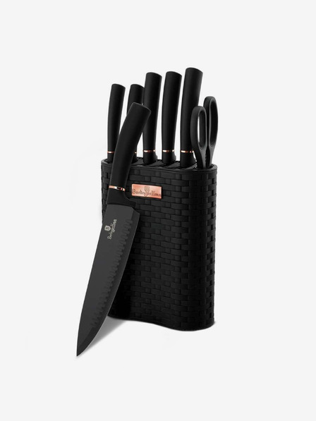 Berlingerhaus Set de cuțite în suport 7 bucăți BERLINGERHAUS Black Rose Collection