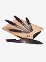 Berlingerhaus Set cuțite cu suprafață anti-aderentă + tocător BERLINGERHAUS Purple Eclipse Collection (6 buc.)