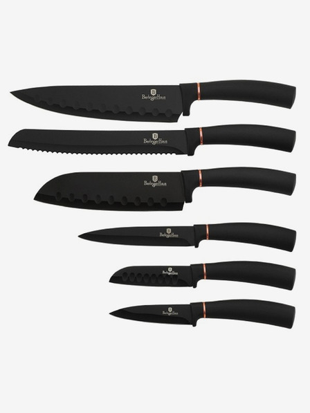 Berlingerhaus Set de 6 cuțite cu suprafață anti-aderentă BERLINGERHAUS Black Rose Collection