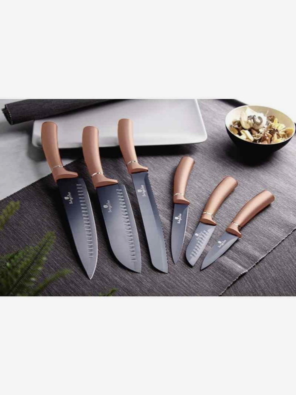 Berlingerhaus BERLINGERHAUS Rosegold Metallic Line set de șase cuțite cu suprafață antiaderentă