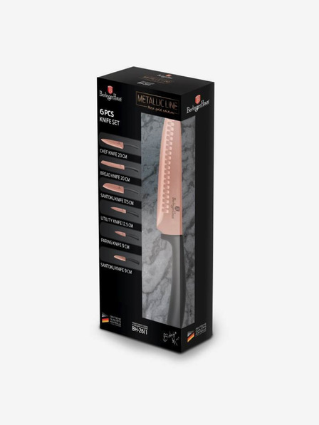 Berlingerhaus BERLINGERHAUS Rosegold Metallic Line set de șase cuțite cu suprafață antiaderentă