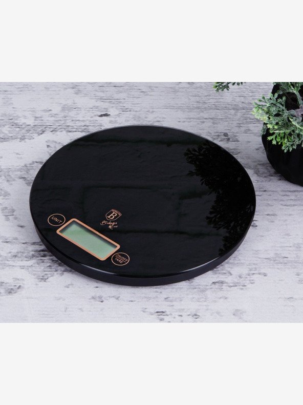 Berlingerhaus Cântar de bucătărie digital rotund 5 kg Black Rose Collection BERLINGERHAUS