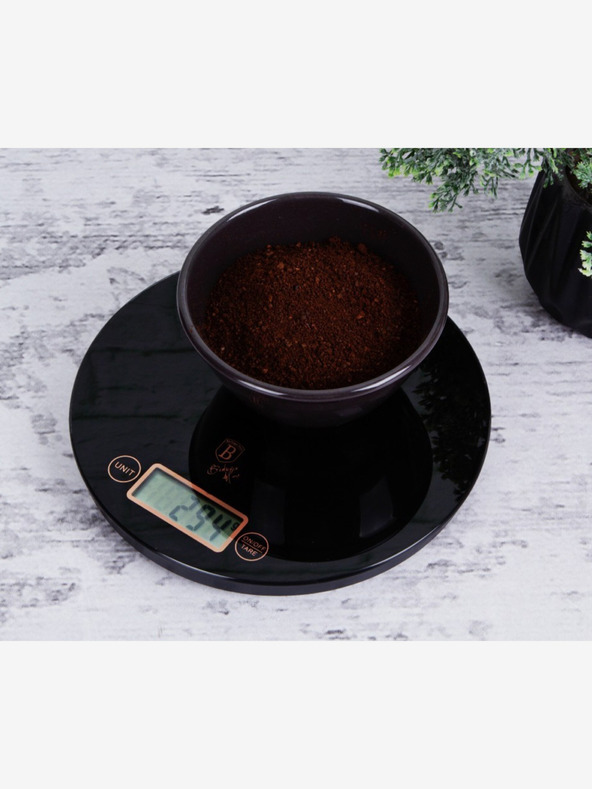 Berlingerhaus Cântar de bucătărie digital rotund 5 kg Black Rose Collection BERLINGERHAUS