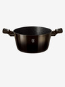 Berlingerhaus Caserolă cu suprafață de marmură 20 cm Colecția Shiny Black 2 capace BERLINGERHAUS
