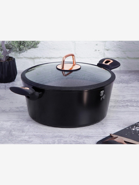 Berlingerhaus Wok cu suprafață din marmură BERLINGERHAUS Black Rose Collection (28 cm)