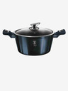 Berlingerhaus Cratiță cu suprafață marmorată și capac 30 cm BERLINGERHAUS Metallic Line Aquamarine Edition