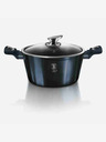 Berlingerhaus Cratiță cu suprafață marmorată și capac 30 cm BERLINGERHAUS Metallic Line Aquamarine Edition