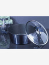 Berlingerhaus Cratiță cu suprafață marmorată și capac 30 cm BERLINGERHAUS Metallic Line Aquamarine Edition